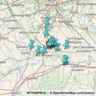 Mappa Via Carlo Goldoni, 27100 Pavia PV, Italia (7.59067)