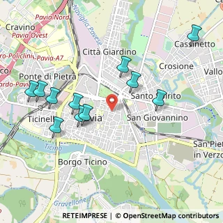 Mappa Via Carlo Goldoni, 27100 Pavia PV, Italia (1.05818)
