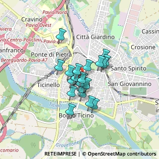 Mappa Via XX Settembre, 27100 Pavia PV, Italia (0.559)