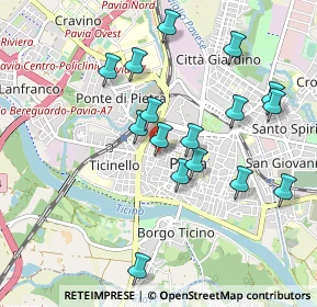 Mappa Via del Muto dall'Accia al Collo, 27100 Pavia PV, Italia (0.9325)