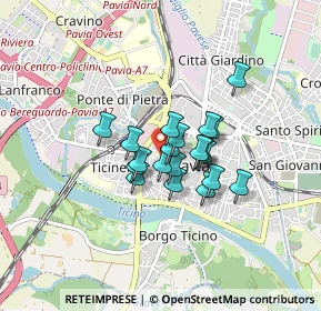 Mappa Via del Muto dall'Accia al Collo, 27100 Pavia PV, Italia (0.536)