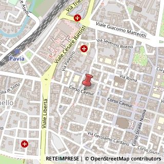 Mappa Corso Camillo Benso Cavour, 33, 27100 Pavia, Pavia (Lombardia)