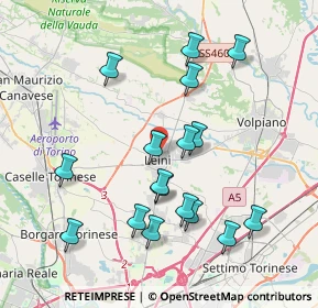 Mappa Via S. Francesco al Campo, 10040 Leini TO, Italia (3.90471)