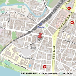 Mappa Via Folla di Sotto,  10, 27100 Pavia, Pavia (Lombardia)