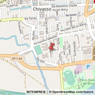 Mappa Via Guglielmo Marconi, 9, 10034 Chivasso, Torino (Piemonte)