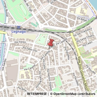 Mappa Via Casette, 20, 37045 Legnago, Verona (Veneto)