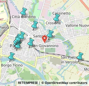 Mappa Viale San Giovannino, 27100 Pavia PV, Italia (1.15)