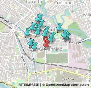 Mappa Viale San Giovannino, 27100 Pavia PV, Italia (0.307)