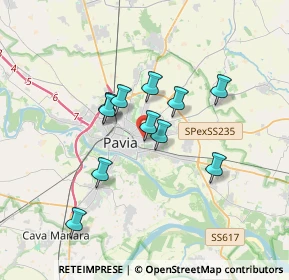 Mappa Viale San Giovannino, 27100 Pavia PV, Italia (2.77273)