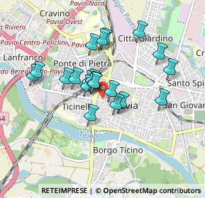 Mappa Via Fratelli Cremona, 27100 Pavia PV, Italia (0.7285)