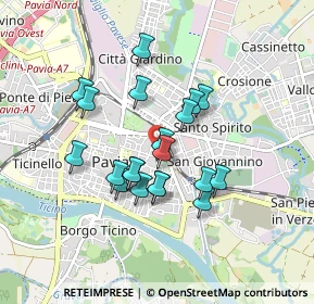 Mappa Via Luino, 27100 Pavia PV, Italia (0.716)