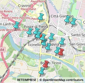 Mappa Corso Cavour, 27100 Pavia PV, Italia (0.8375)