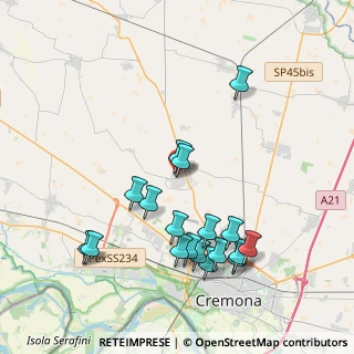 Mappa Via E. Panni, 26022 Castelverde CR, Italia (4.14667)