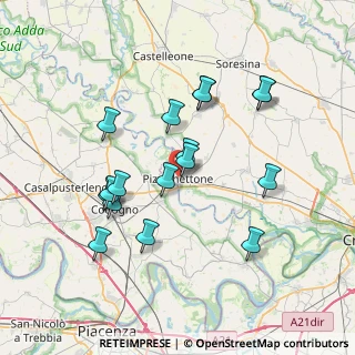 Mappa Via Municipio, 26026 Pizzighettone CR, Italia (6.99588)