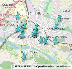 Mappa Palazzo Centrale dell'Università, 27100 Pavia PV, Italia (0.80313)