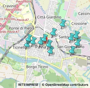 Mappa Piazza Leonardo Da Vinci, 27100 Pavia PV, Italia (0.74385)