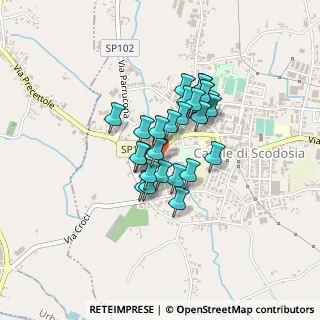 Mappa Via Monsignor Rino Marsiglio, 35040 Casale di Scodosia PD, Italia (0.28889)