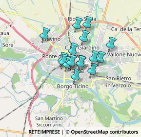 Mappa Piazzetta Garavaglia, 27100 Pavia PV, Italia (1.10438)