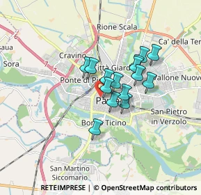 Mappa Piazzetta Giovita Garavaglia, 27100 Pavia PV, Italia (1.14667)