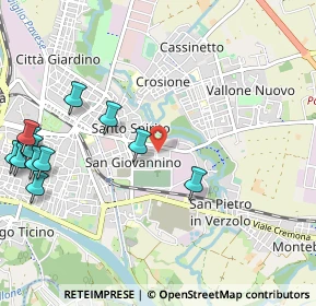 Mappa Via Leonardo Gerla, 27100 Pavia PV, Italia (1.36083)