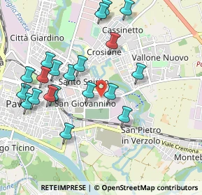 Mappa Via Leonardo Gerla, 27100 Pavia PV, Italia (1.052)