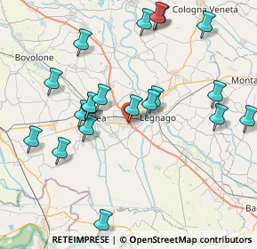 Mappa Via Antonio Meucci, 37045 Legnago VR, Italia (8.5965)