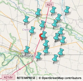 Mappa Via Bruno Buozzi, 26043 Persico Dosimo CR, Italia (6.98789)