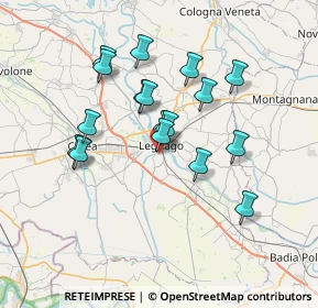 Mappa Via Fratelli Kennedy, 37045 Legnago VR, Italia (6.21294)