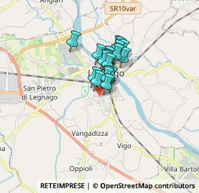 Mappa Via Fratelli Kennedy, 37045 Legnago VR, Italia (1.01316)