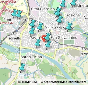 Mappa Via Adeodato Ressi, 27100 Pavia PV, Italia (1.06533)