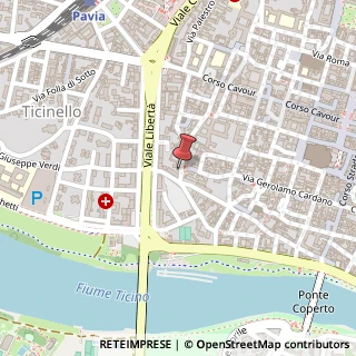 Mappa Via Bernardino da Feltre, 37/A, 27100 Pavia, Pavia (Lombardia)