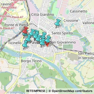 Mappa Via Francesco Maggi, 27100 Pavia PV, Italia (0.68357)
