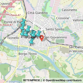 Mappa Via Francesco Maggi, 27100 Pavia PV, Italia (0.74455)
