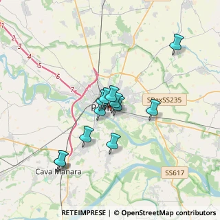 Mappa Via Francesco Maggi, 27100 Pavia PV, Italia (2.80417)