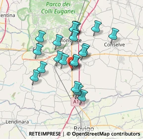 Mappa Viale del Commercio, 35047 Solesino PD, Italia (5.8455)