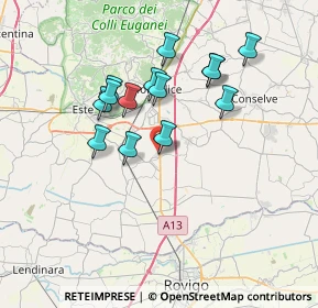 Mappa Viale del Commercio, 35047 Solesino PD, Italia (6.28643)