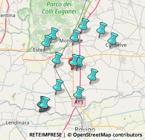 Mappa Viale del Commercio, 35047 Solesino PD, Italia (7.22813)