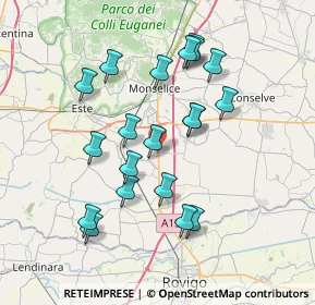 Mappa Viale del Commercio, 35047 Solesino PD, Italia (7.0305)