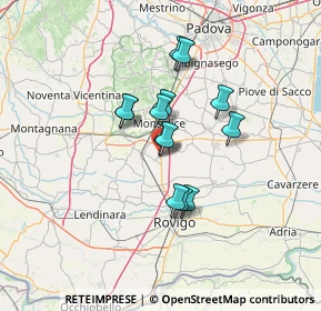 Mappa Viale del Commercio, 35047 Solesino PD, Italia (9.78)