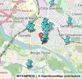 Mappa Via Cardano, 27100 Pavia PV, Italia (0.7005)