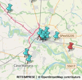 Mappa Via Cardano, 27100 Pavia PV, Italia (3.90214)