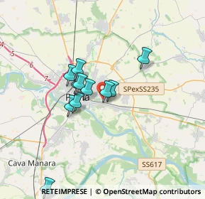 Mappa Via Donegani, 27100 Pavia PV, Italia (2.69364)