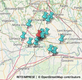 Mappa Via Donegani, 27100 Pavia PV, Italia (8.313)