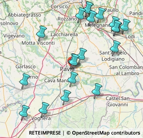 Mappa Via Donegani, 27100 Pavia PV, Italia (18.4955)