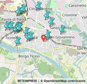 Mappa Via Alessandro Volta, 27100 Pavia PV, Italia (1.195)