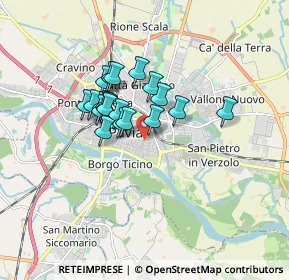 Mappa Via Alessandro Volta, 27100 Pavia PV, Italia (1.217)
