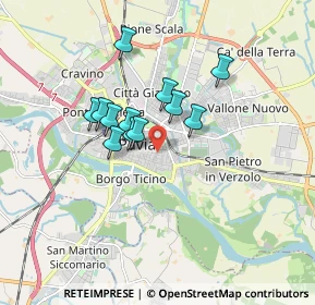 Mappa Via Alessandro Volta, 27100 Pavia PV, Italia (1.27583)
