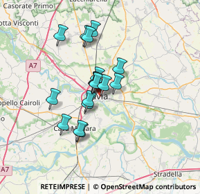 Mappa Via Alessandro Volta, 27100 Pavia PV, Italia (4.84278)