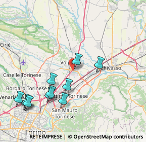 Mappa Piazzale Raffineria, 10088 Volpiano TO, Italia (8.82727)