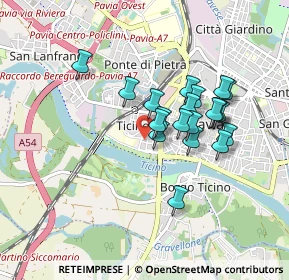 Mappa Via Depretis, 27100 Pavia PV, Italia (0.7065)